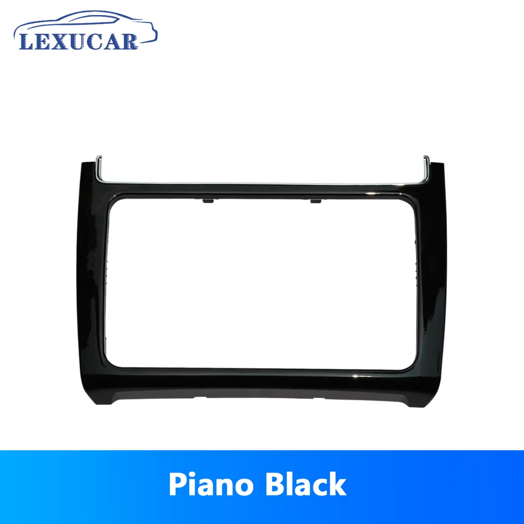 LEXUCAR ABS  Radio DVD Face Frame Interior Dash Center Console Trim Bezel Panel  for VW POLO 2014-2017 POLO 6C