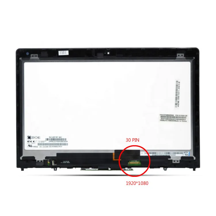 01AW137 Original New Full LEN ThinkPad Yoga 460 FHD LCD LED Touch Screen Digitizer Assembly Bezel