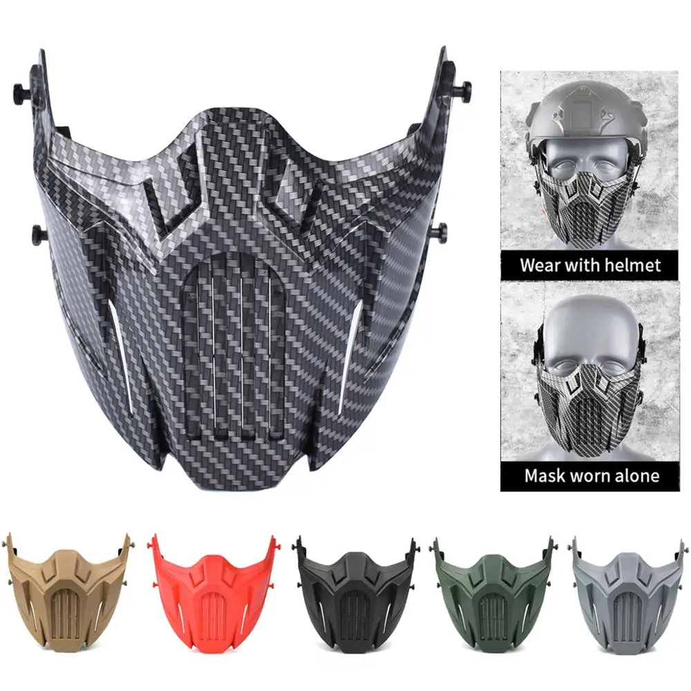 Tactical Paintball Masks Masquerade Cosplay Mask Outdoor Hunting Accessories Military Airsoft Shooting Protection Helmet Mask