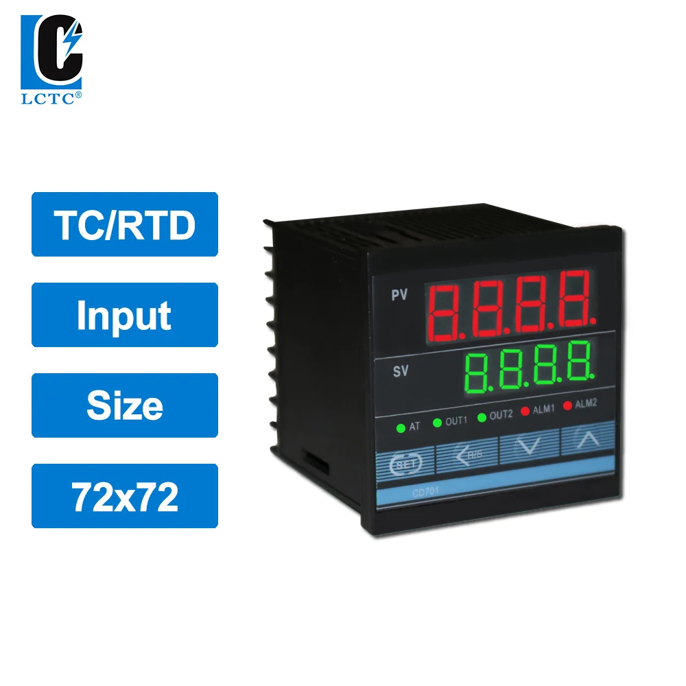 

TC/RTD input CD701 72x72mm SSR/Relay/4-20mA/0-10V output RKC Industrial intelligent PID temperature controller