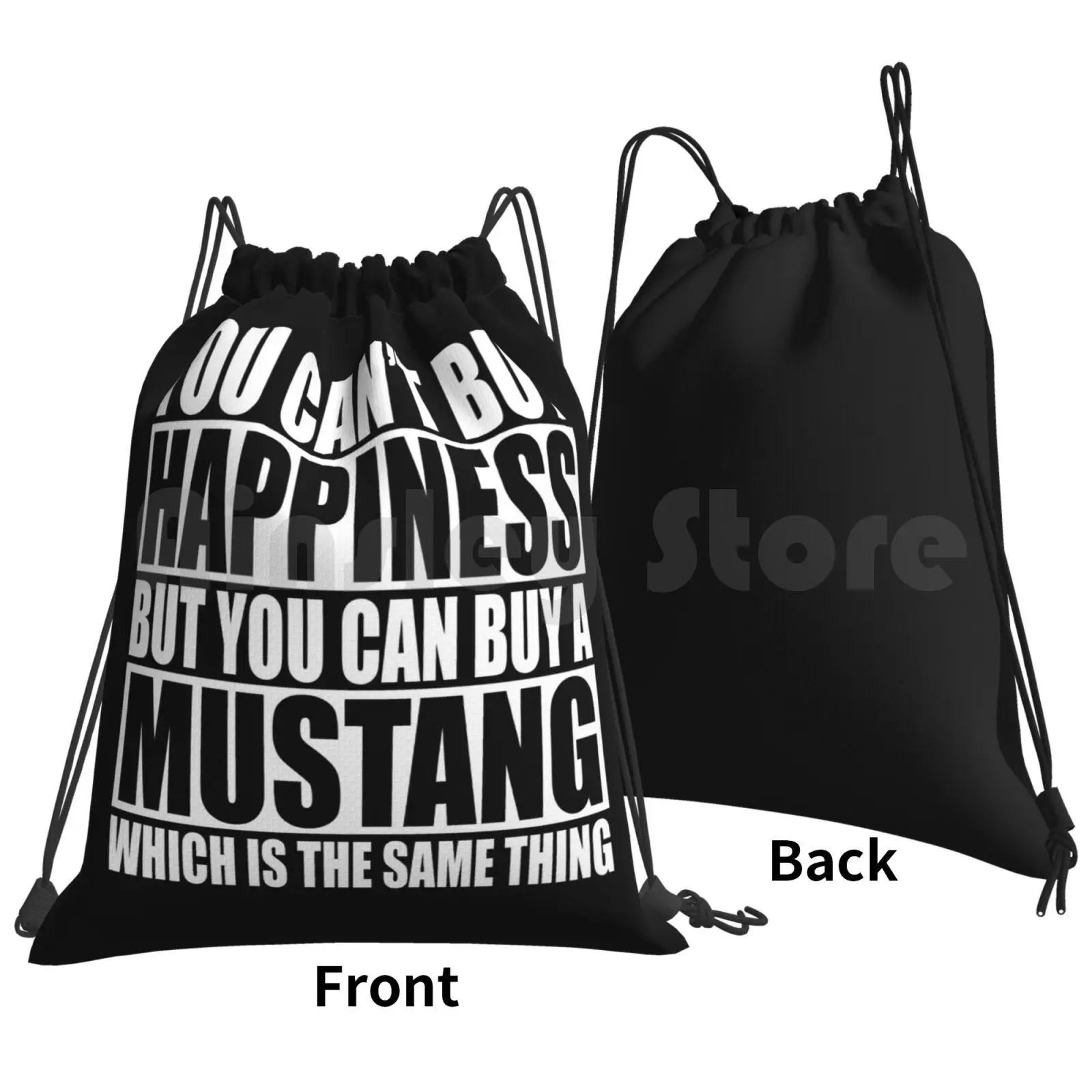 Backpack Drawstring Bag Riding Climbing Gym Bag Owners Funny