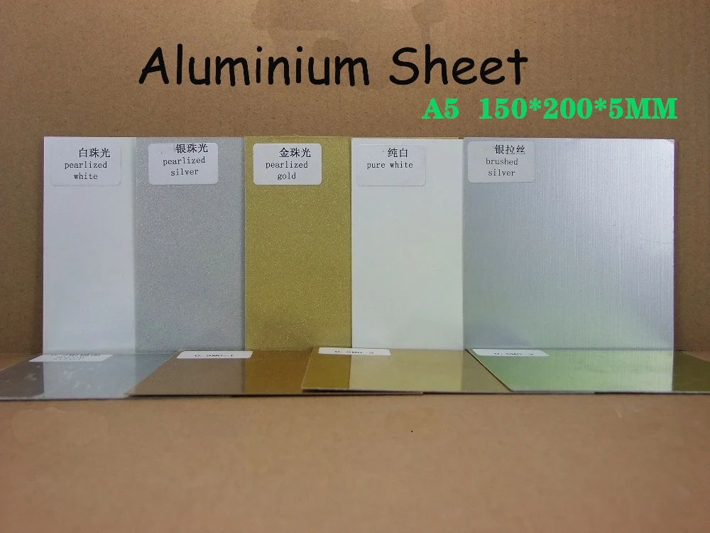 

20sheets 0.5mm A5 Blank Sublimation Metal Plate Aluminium sheet Name Card Printing Sublimation Ink Transfer DIY Craft 150*200mm