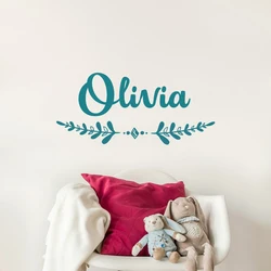 Bohemian Custom Name Adesivo de Parede para Meninas, Boho Nursery Decal, Presentes Personalizados Do Bebê, Bohemian Quarto Decor, G325