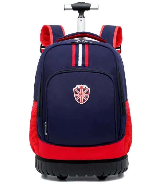 18 inch School backpack On wheels Wheeled backpack for kids Trolley backpack bags for teenagers Children School Rolling backpack