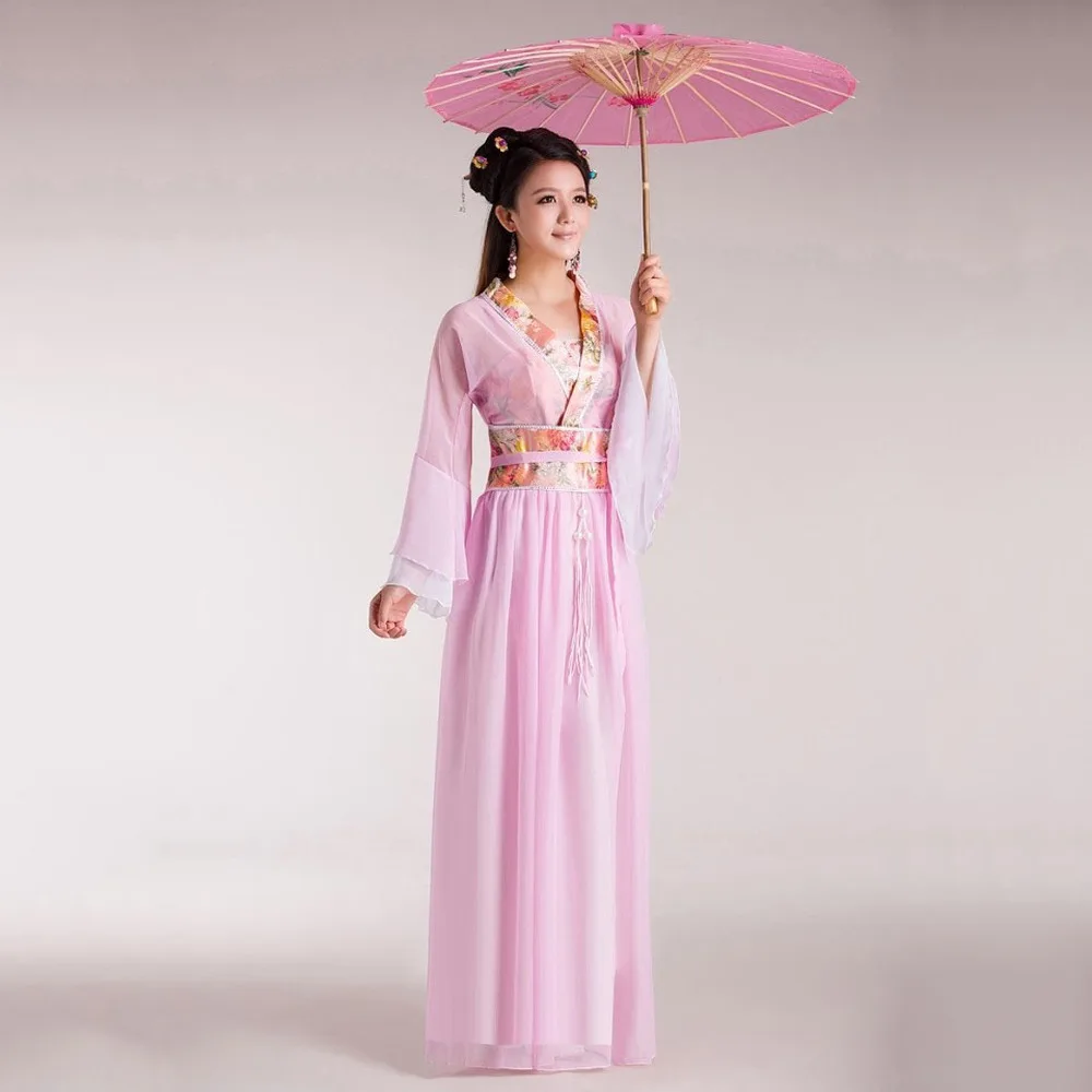 New Traditional Women Clothing Chinese Fairy Ancient Costume Children Chinese Folk Dress Tang Dynasty White Hanfu Chines Manto