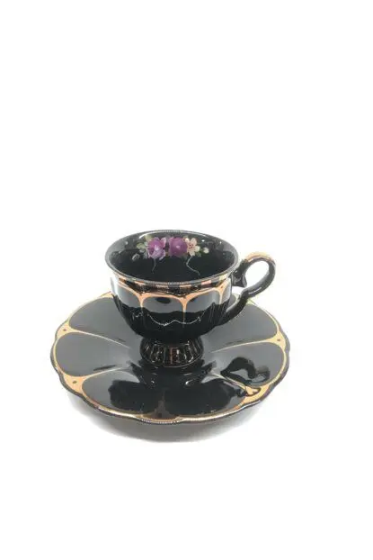 DOLBOVI Acar Porcelain 6Lı Pattern coffee cup Pad-Black mug кружка coffee cup cup