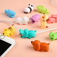 New Cartoon Animal Cable Protector Usb Line Earphone Cable Protector Charger Cartoon Bite Data Line Protectors Cable Organizer