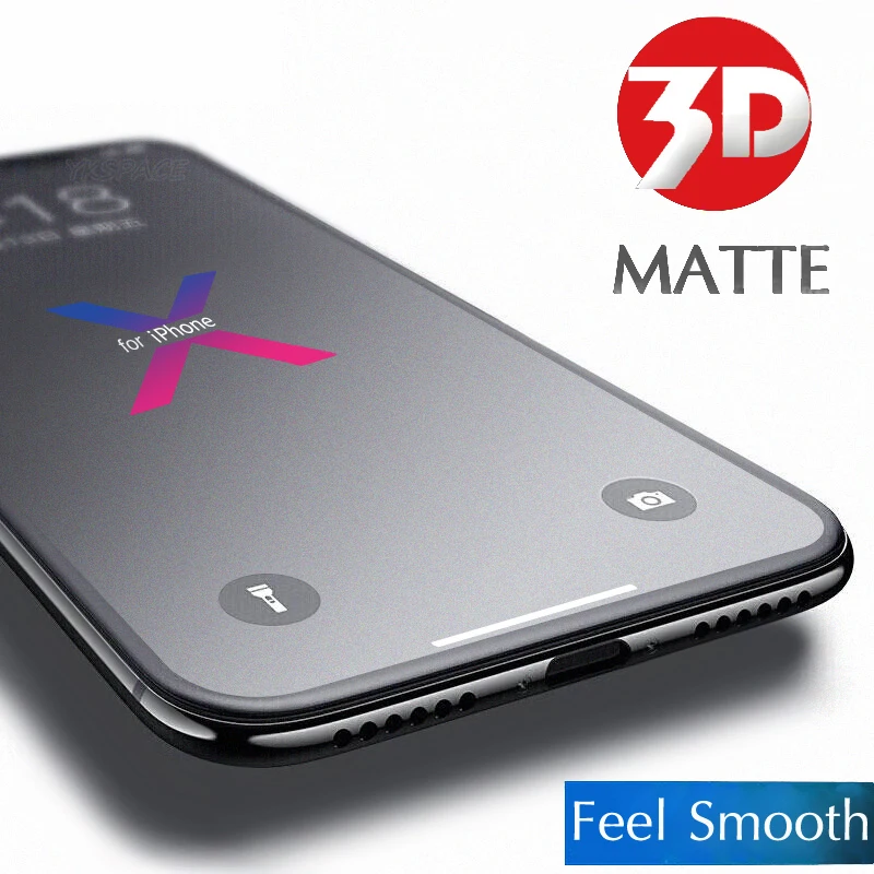 3D Full Cover Matte Screen Protector for iPhone 11 12 13 mini 14 15 16 Pro Max Anti Blue Ray 9H Tempered Glass Anti Fingerprint