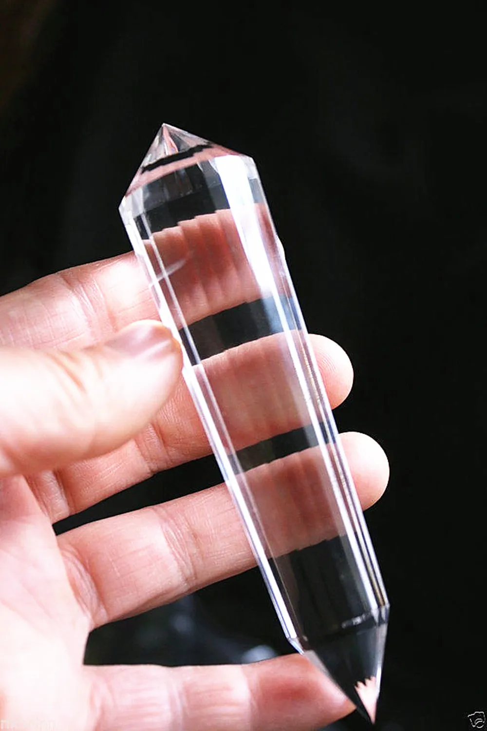 Crystal Reiki Magic Wand, Chakra Home Ornament, Painting and Healing, Super Clear Energy, Quartz, 24 Sides, 101g