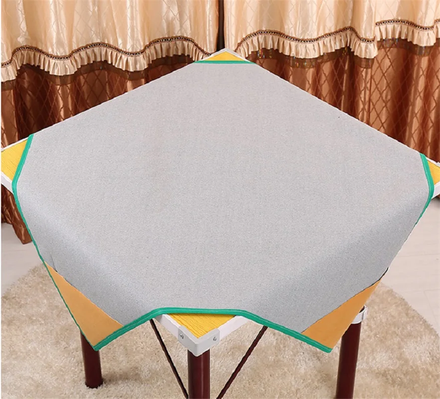 1X1m or 1.2X1.2m Household Silence Mahjong Mat Table Cloth, Board Game Mah-Jong High Grade PU Leather Reduce the Noise