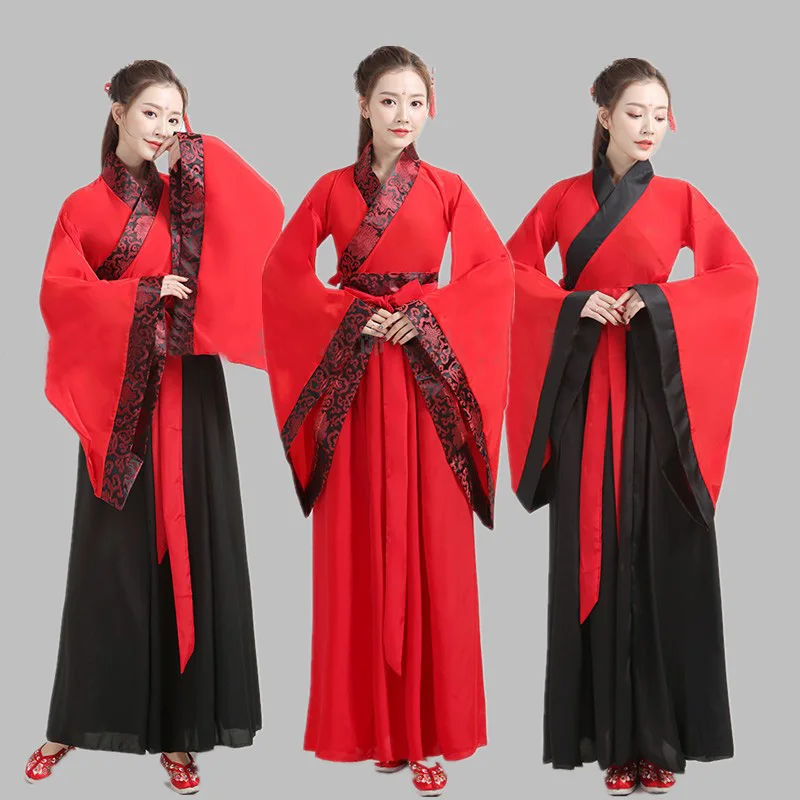 

Asian Traditional Women Hanfu Costume Fairy Dress Chinese Folk Dance Clothing Set Retro Tang Dynasty Princess Cosplay Stage Wear