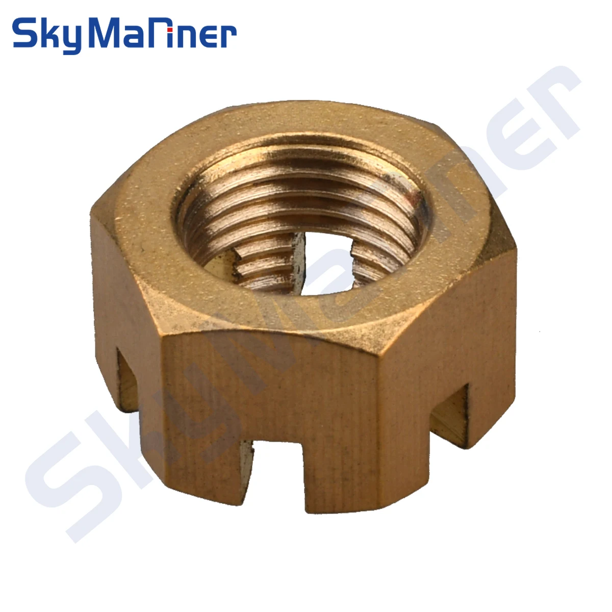 Nut, Propeller Castle 90171-16011 for Yamaha 40HP 50HP 55HP 60HP 70HP 90HP Outboard Engine Marine Parts
