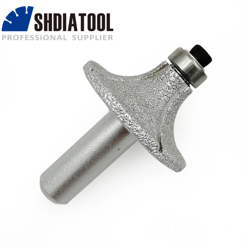 

SHDIATOOL No.10 Vacuum brazed diamond router bits for stone Radius 15mm 12.7mm shank for edge profile