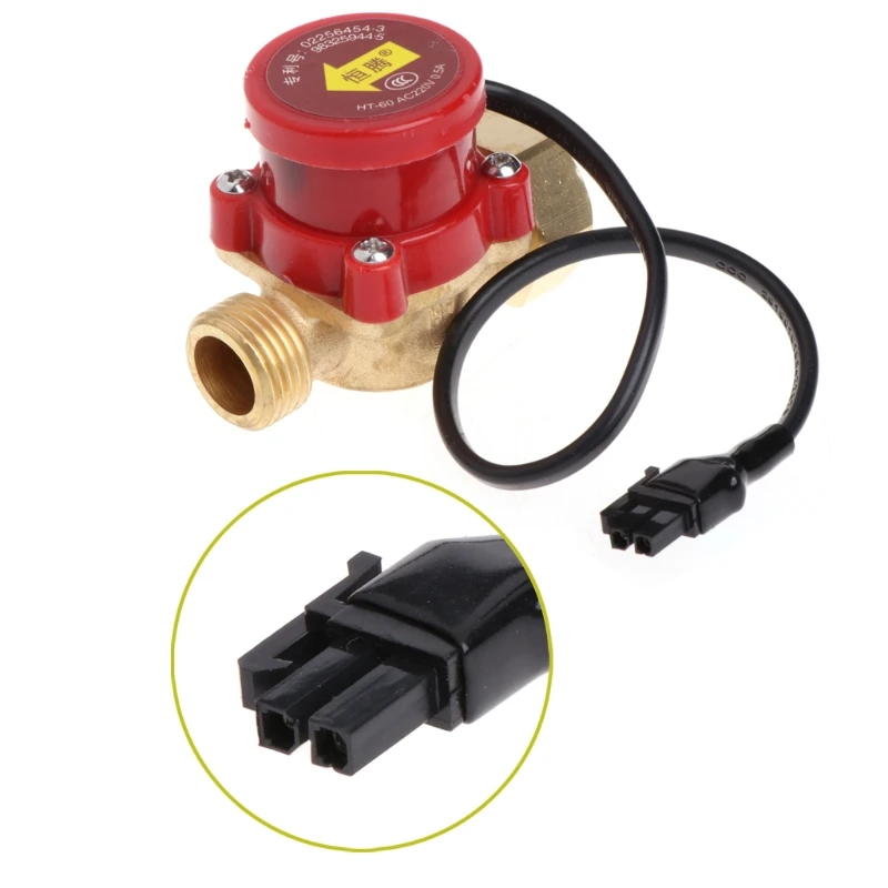 220V 60-90W Male Thread G1/2 Connector Circulation Pump Water Flow Sensor Switch