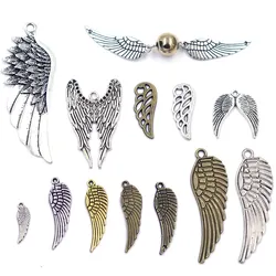 Pendants Wing Bird Animal Angle Metal Silver Gold Bronze Color For Charm Necklaces Fashion Jewelry DIY Accessories