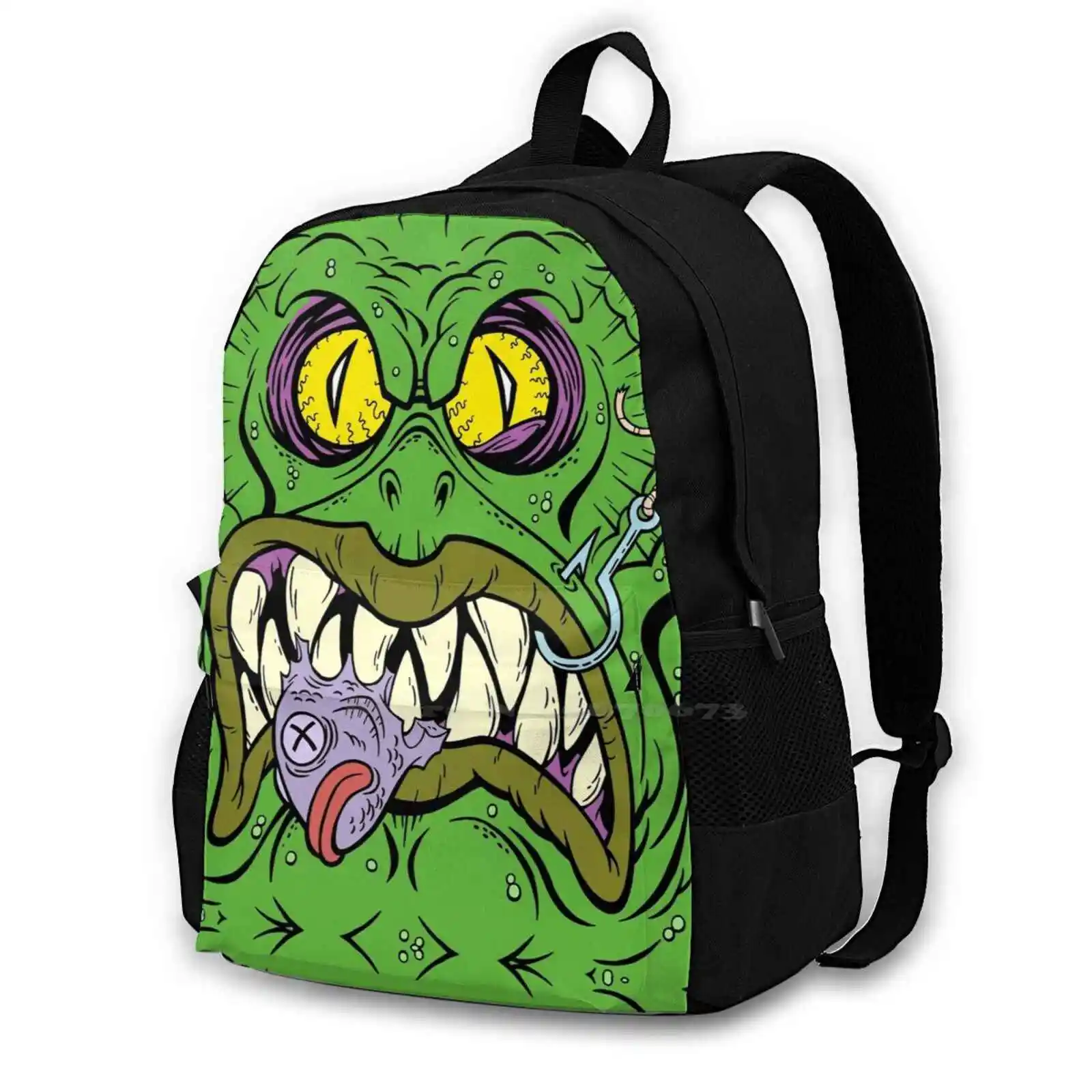 Gruesome Gillman School Bag Big Capacity Backpack Laptop Gruesome Gillman Creature Monster Fright Friends Phil Postma Factory