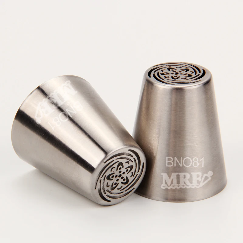 MRF 1PCS Stainless Steel 18/8 Large Russian Flower Pastry Icing Tips Cake Decorating Cupcake Dessert Piping Nozzle #BNO81