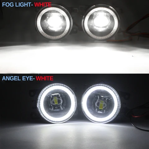 Автомобильные светодиодные противотуманные фары в сборе Angel Eye дневные ходовые огни DRL 30 Вт для Suzuki Jimny SX4 Grand Vitara Swift Alto Splash XL7 Ignis