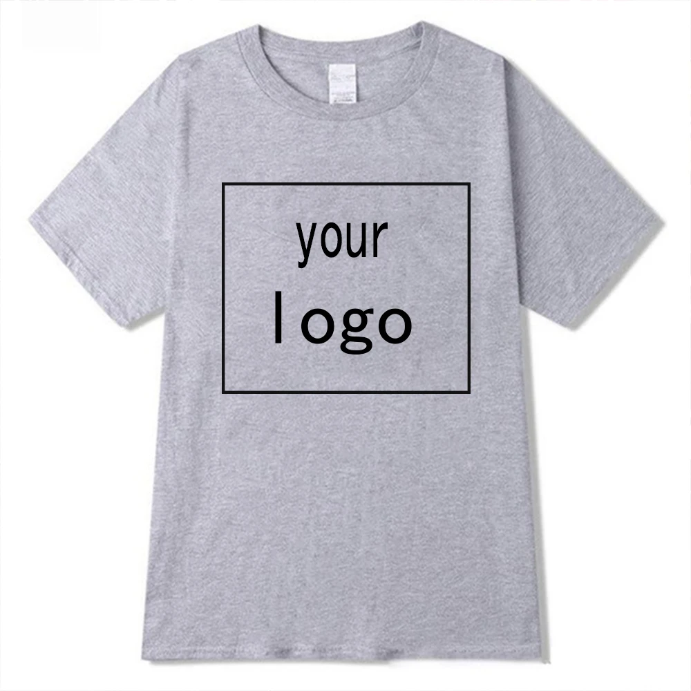 Custom T Shirt Diy Logo Image Print Customized Sportswear Casual Men Women Short Sleeve T-Shirts Tops