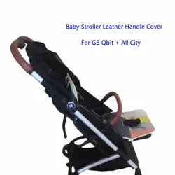 Fundas de cuero para manillar de bebé, funda para reposabrazos, accesorios para cochecito, compatible con GB Qbit + All City