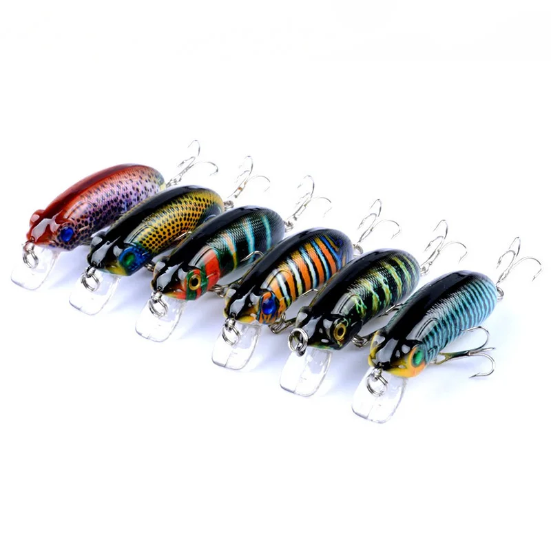 1 sztuk połowów przynęty twarde 6cm 9.5g tonący powoli Minnow Wobblers sztuczna przynęta z Treble haki Bass Crankbait Swimbait Tackle — zdjęcie 7