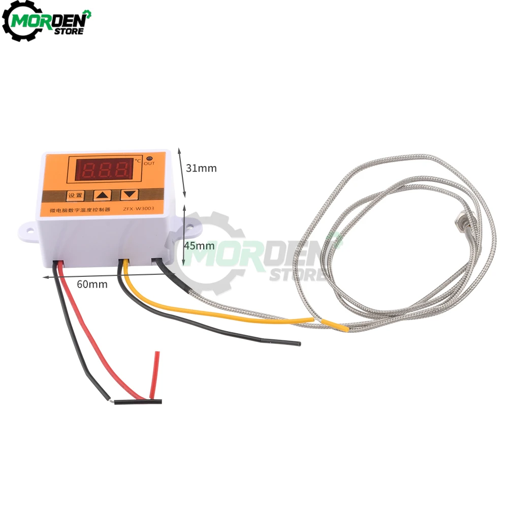 W3003 Micro Temperature Controller Thermostat Thermoregulator  Intelligent Incubator Temp Regulator K-type Thermocouple Sensor