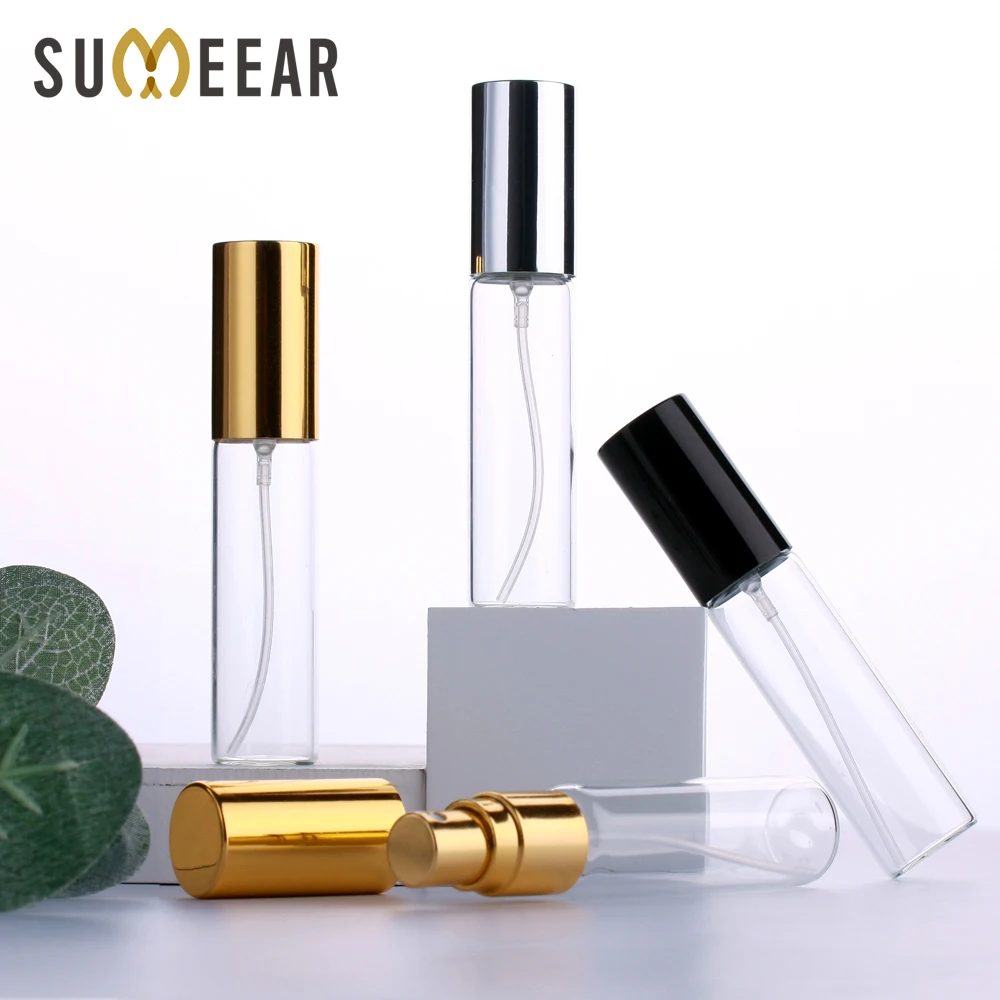 50 Pcs/Lot 15ml Perfume Spray Bottle Reusable Empty Cosmetic Container Travel Pull Tube Empty Bottle