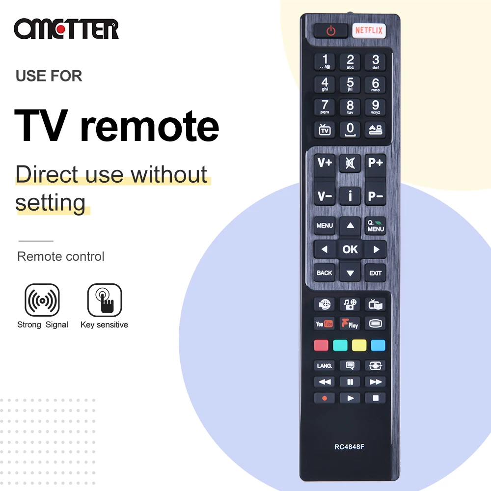 RC4848F Baru untuk Remote Control TV Hitachi 48HB6T72U 55HK6T74U 49HK6T74U 43HB6T72U 32HB6J61U 48HK6T7