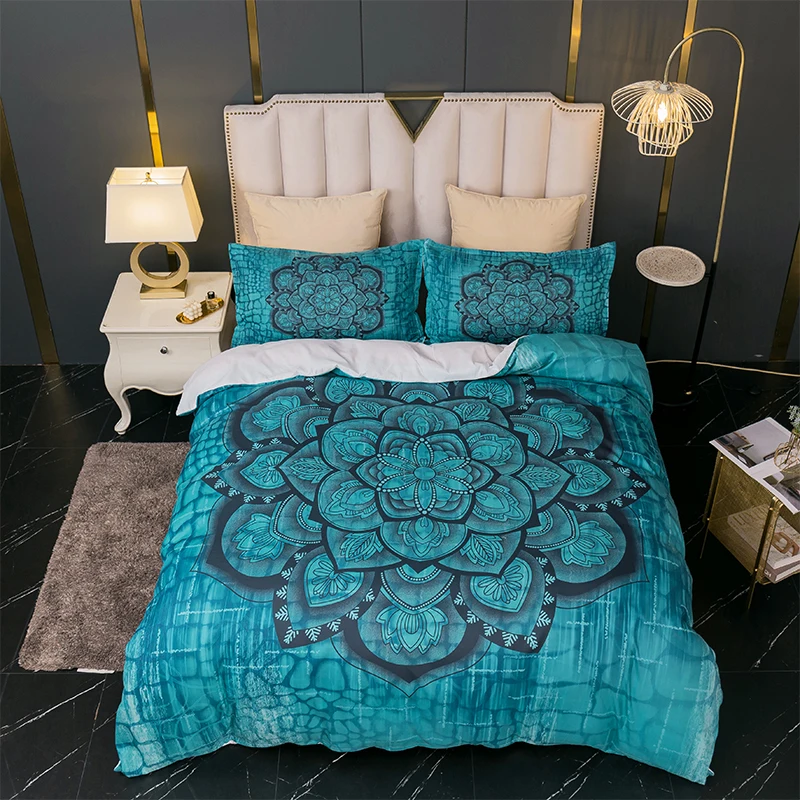 

Fanaijia Boho Bedding Sets Full Mandala Duvet Cover and Pillowcase Bohemian Bed Set Twin queen king size