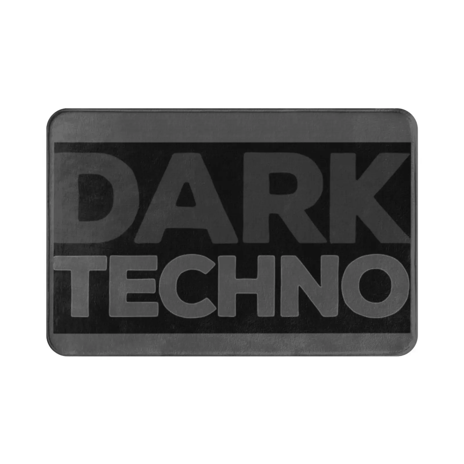 Dark Techno Spray Paint Stencil Black Box Logo Print Carpet Mat Rug Cushion Soft Techno Dark Dark Techno Drkshdw