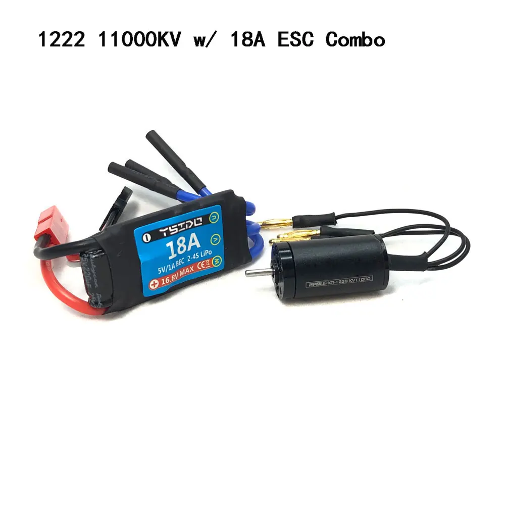 YSIDO 1222 11000KV bezszczotkowy silnik 18A ESC dla mini Z mini Q GLracing PN racing Kyosho Mr03 Pro atomowy DRZ 1/28 1/32 RC samochód