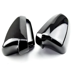 For Audi A3 S3 8P A4 B7 B6 A6 S6 4F C6 Side Mirror Caps Covers S3 S4 S6 A3 Sportback Glossy black 2003 2004 2005 2006 2007