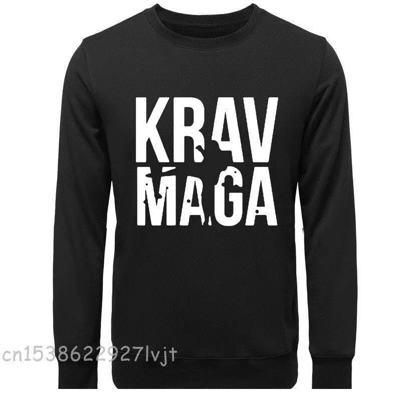 KRAV MAGA Funny Graphic Mens Style Fashion Long Sleeve Camisa Streetwear s Oversized Streetwear Hoodies Sweatshirts