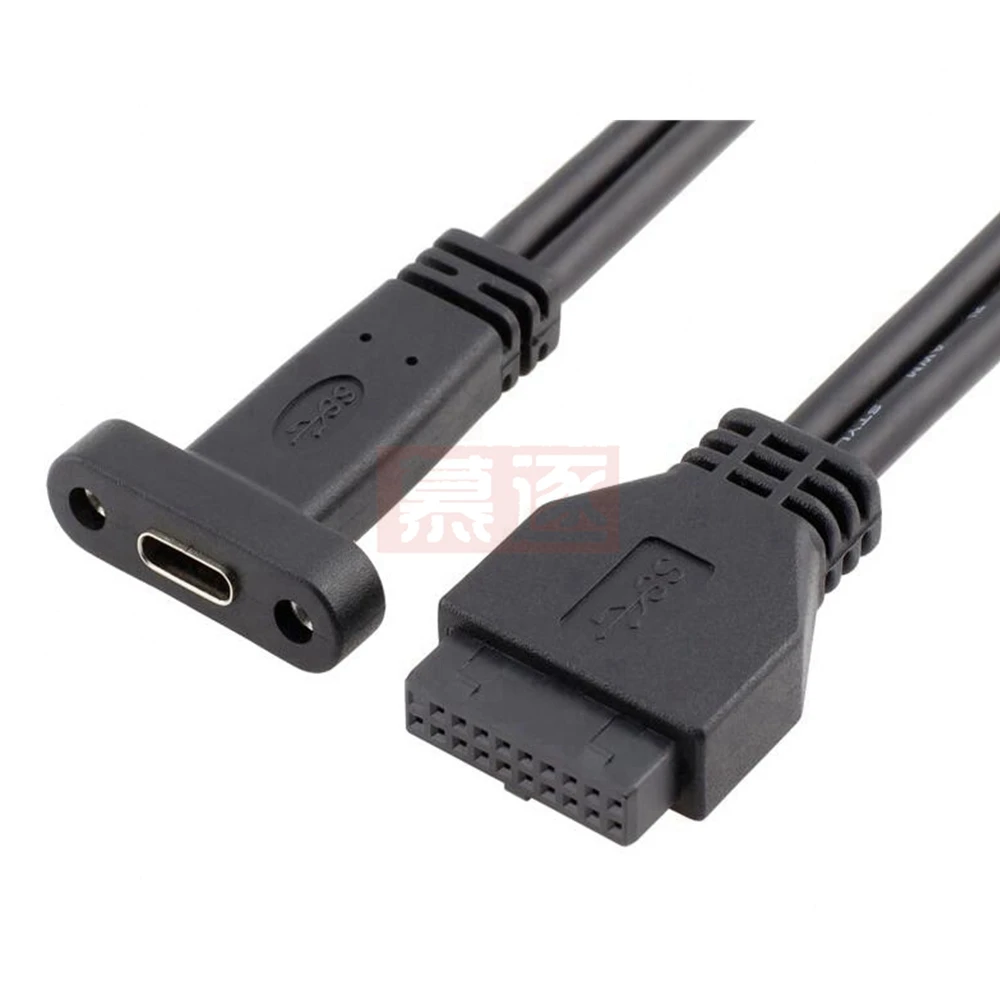 Hinten Panel mit USB 3,1 Typ C Port, USB 3,0 USB 3,0 20 Pin 20 P weiblichen zu USB-C USB 3,1 typ-c Weibliche host PCI schallwand