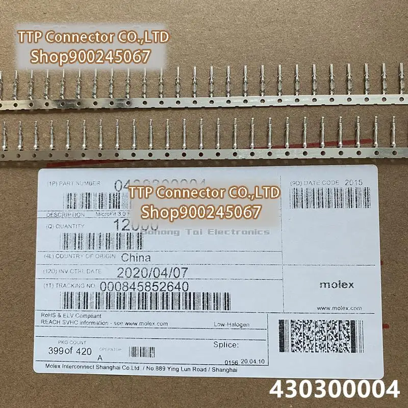 

12000pcs/lot Connector 43030-0004 430300004 100% New and Origianl