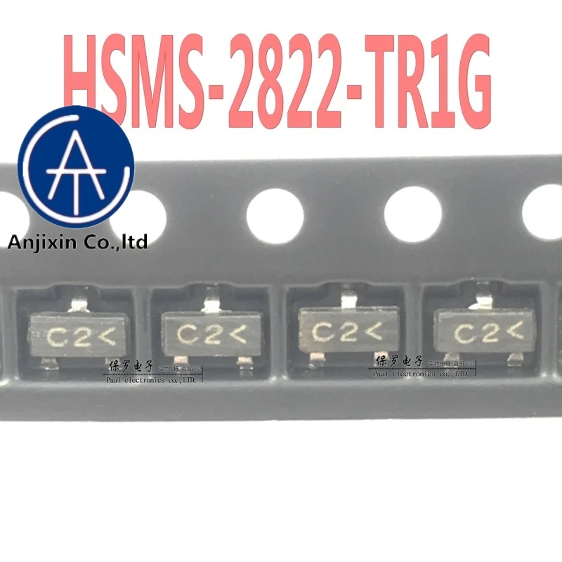 

10pcs 100% orginal and new RF diode HSMS-2822-TR1G silk screen C2 SOT-23 in stock