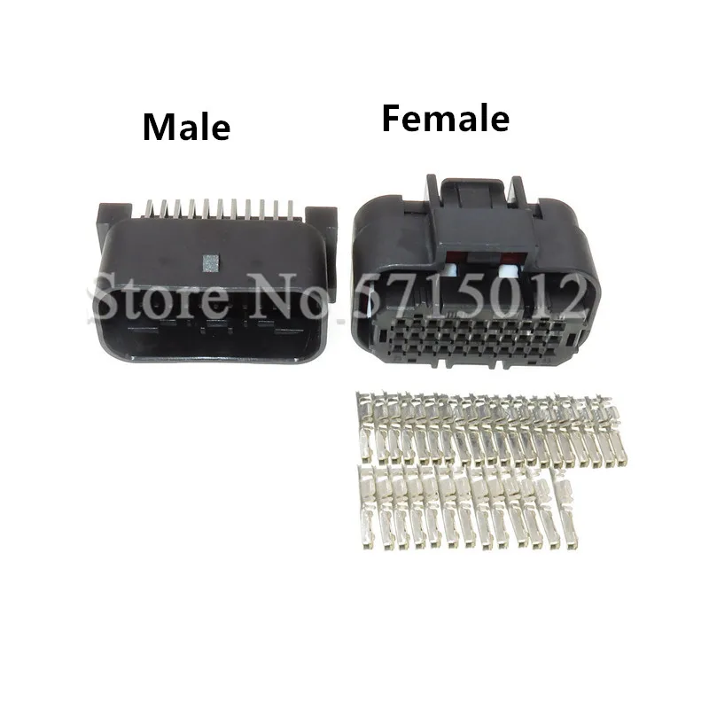 33 Hole Automotive ECU Wire Connector Auto PCB Socket Female Male Socket For Cars