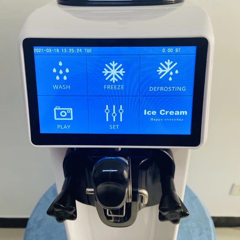 New 1050W desktop small soft ice cream machine Single flavor ice cream machine, Free Delivery