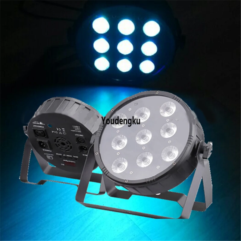 6 pcs lot led par 9x10w rgbw 4in1 kit for par 64 led club disco party light