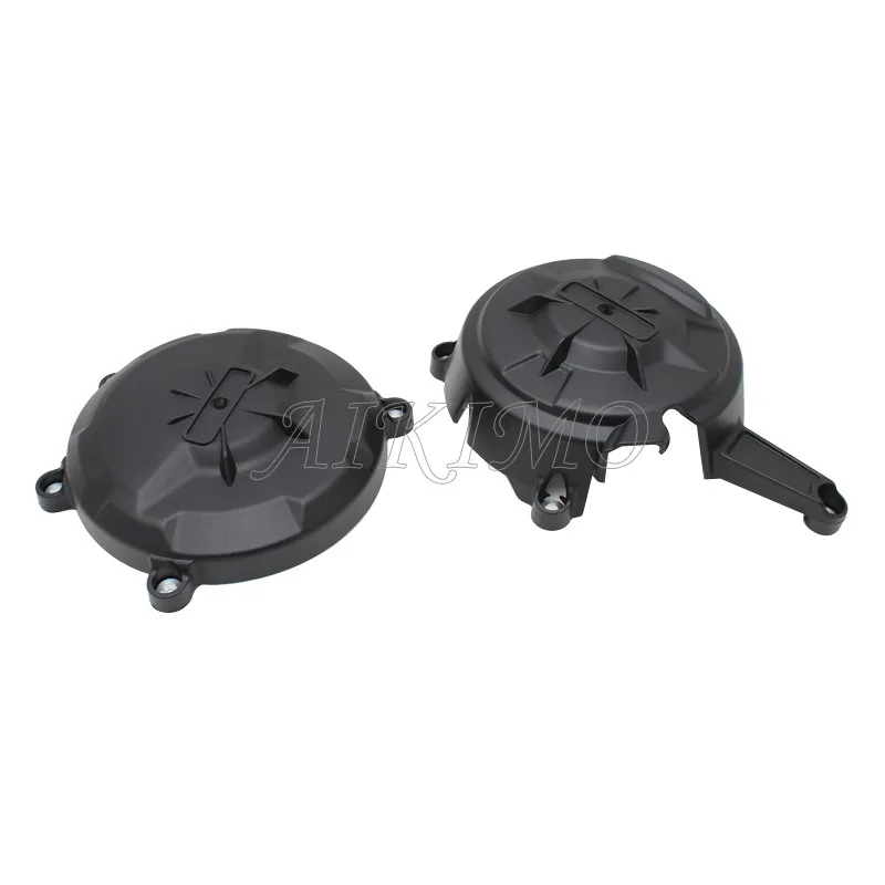 

2pcs Black Motorcycles ABS Plastic Engine Cover Protection Case For Ducati 1199 2012-2014 1299 2016-2020
