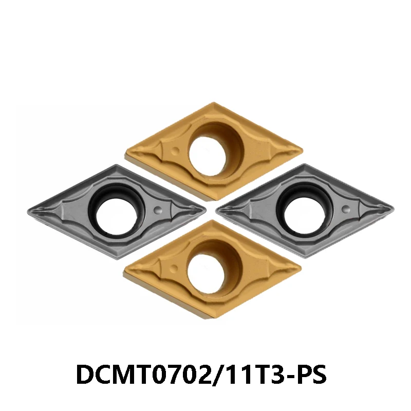 Insertos de carburo CNC, accesorio Original DCMT DCMT11T302-PS AH725 DCMT11T304 DCMT11T308-PS NS530 NS9530 T9125 T9115 DCMT070202-24 MPJ350