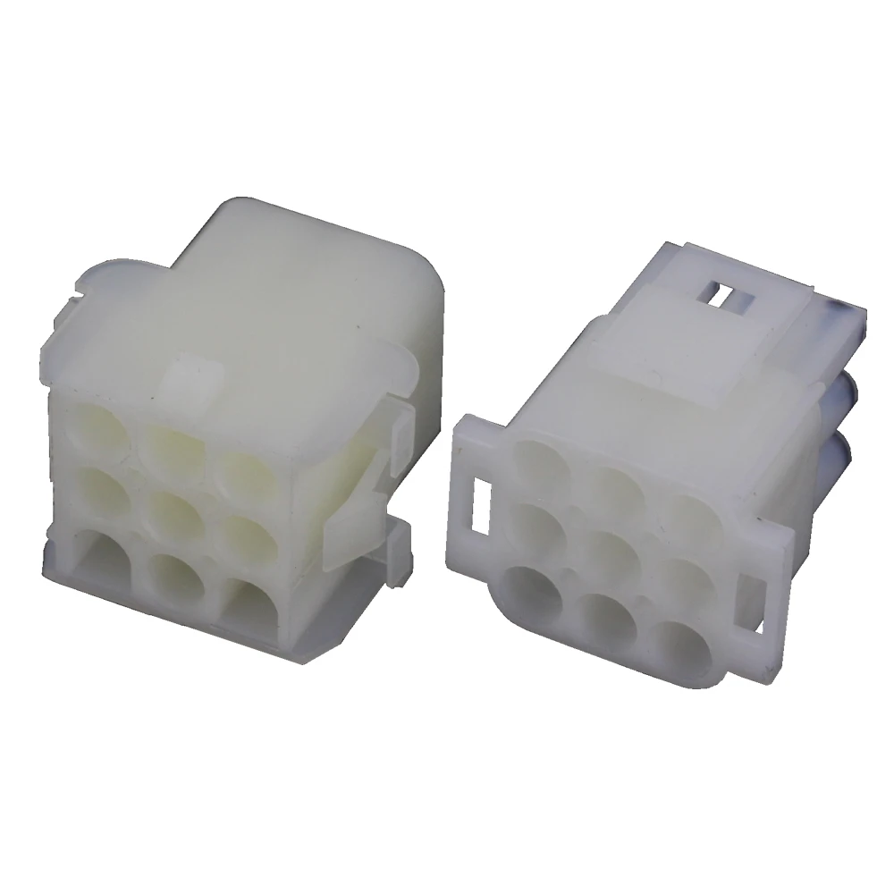 9 Pin White Plastic Parts Automotive Waterproof Connectors Harness Connector with Terminal Plug DJ3091-2.1-11/21 9P