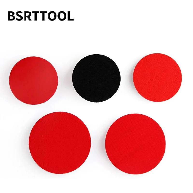 BSRTTOOL Diameter 4/5 inch Car Backing Plate Pad Hook Loop Polishing Buffing Pad Rubber Based Backer Backing Holder