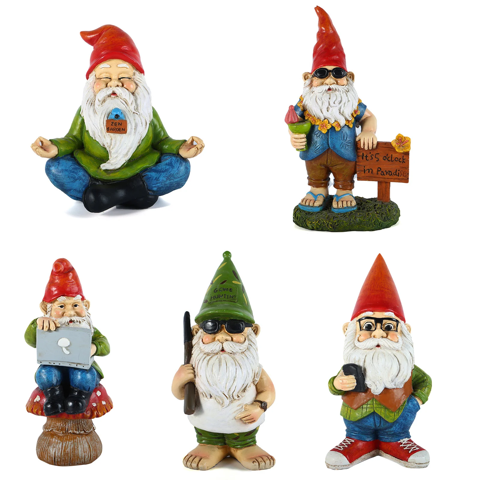 Christmas Garden Gnome Statue Resin Crafts Statue Ornament top quality resin polyresin natural stone rust and weather-resistant