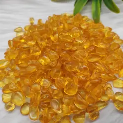 100g Natural Yellow Crystal Gravel Raw topaz stone DIY Home Decoration Decor Mineral Natural Crystal Quartz Healing Reiki Stone