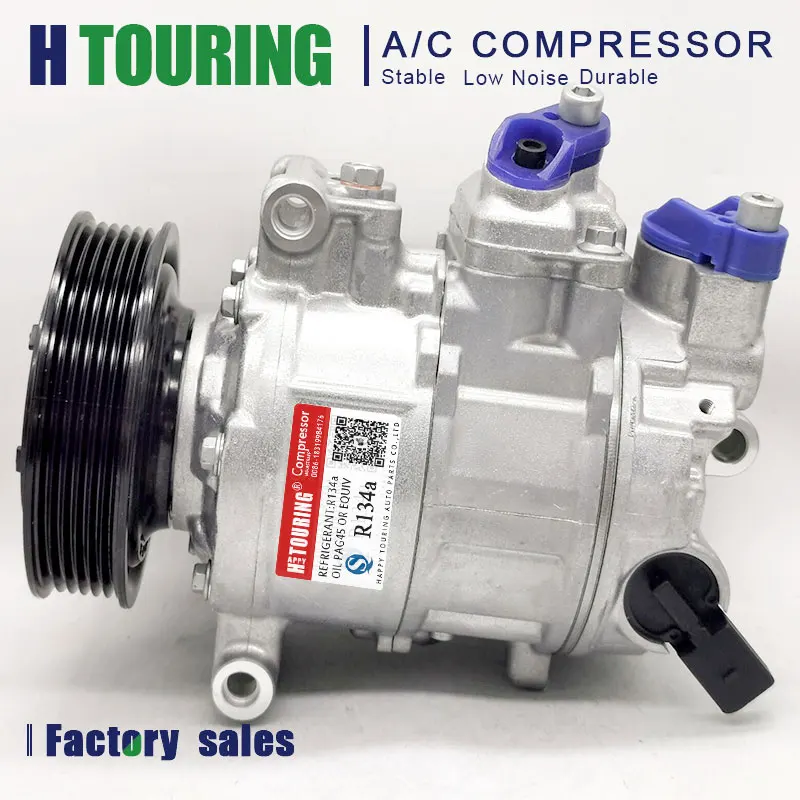 6SEU14C AC Compressor for Audi A4 A6 Quattro Air 447190-6670 8K0260805 8KD260805 4F0260805T 8K0260805E 8K0260805L 4F0260805AA