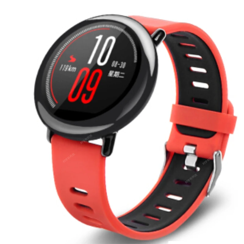 22 مللي متر سيليكون مربط الساعة ل الأصلي Xiaomi Huami Amazfit تيرة ستراتوس 2 2S 3 GTR 47 مللي متر الذكية ووتش استبدال سوار حزام
