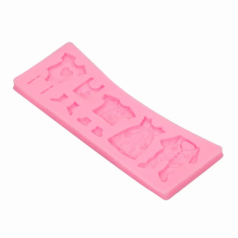 3D Baby Cloth Silicone Cake Mold Candy Fondant Chocolate Mould Cake Decorating Tools Cupcake Baking Molds Bake Tools