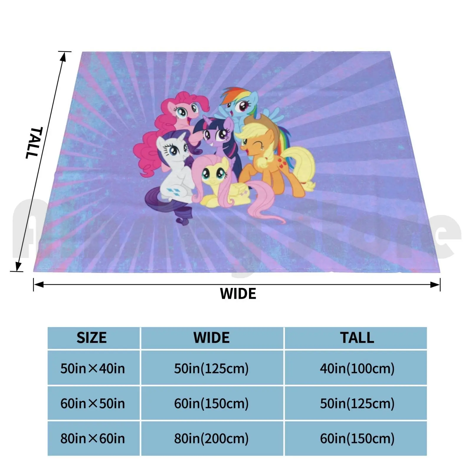 My Little Ponies Blanket Super Soft Warm Light Thin Horse Equine Equestrian Stallions Show Jumping Show Jumping Horse