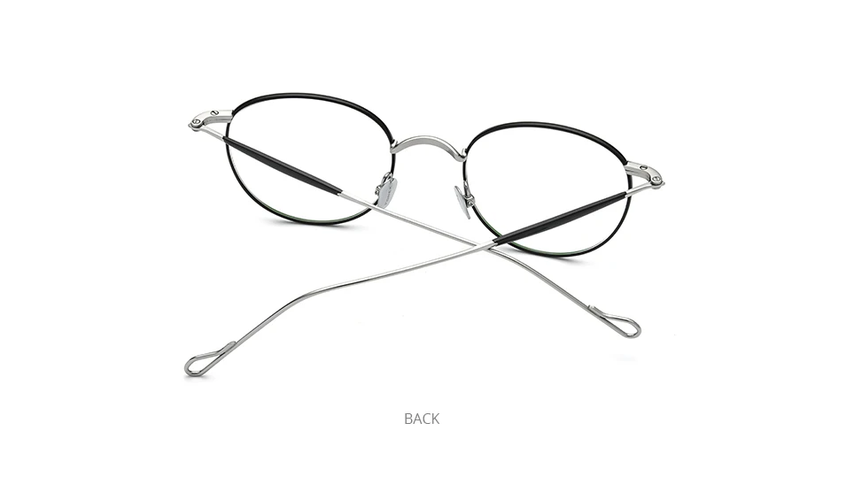 FONEX Titan Brillengestell Damen Markendesign Vintage Runde Brillengestell Herren Japanische Brillen Ultraleichte Brille 85645 – Detail 11